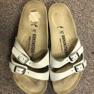 Birkenstock size 37 white sandals!